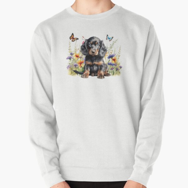 Item preview, Gordon Setter Puppy With Spring Flowers designed and sold by TheAnimalZ00.