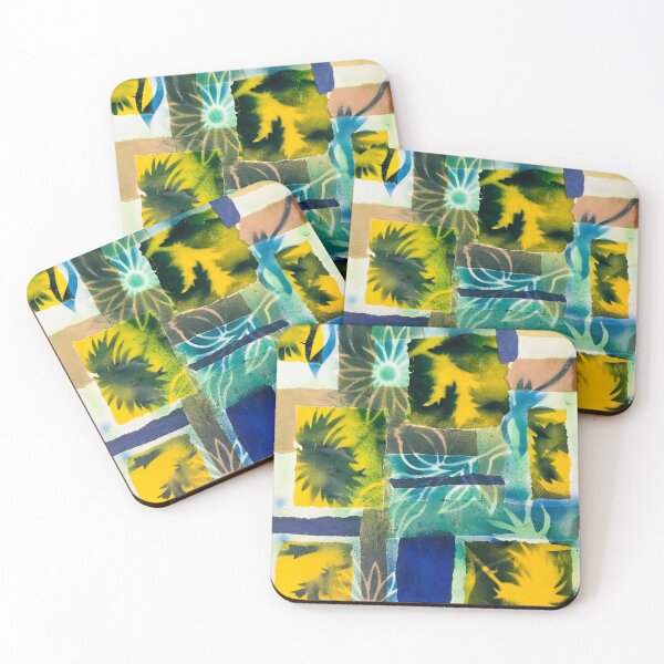 Item preview, Leafy Floral Dreams | Airbrushed Stencil Artwork designed and sold by VariARTyPrints.
