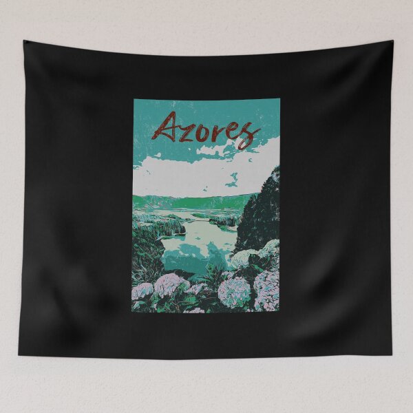 Item preview, Illustration of Lake Sete Cidades, Azores designed and sold by Lemomo-artworks.