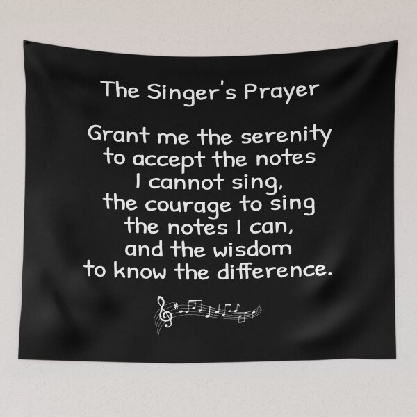 Item preview, The Singer's Prayer - Funny Serenity Prayer designed and sold by recoverytree.