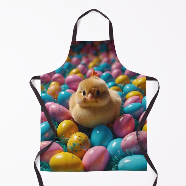 Item preview, Cute easter Cicken playing in colorful eggs designed and sold by SassyArtistry.