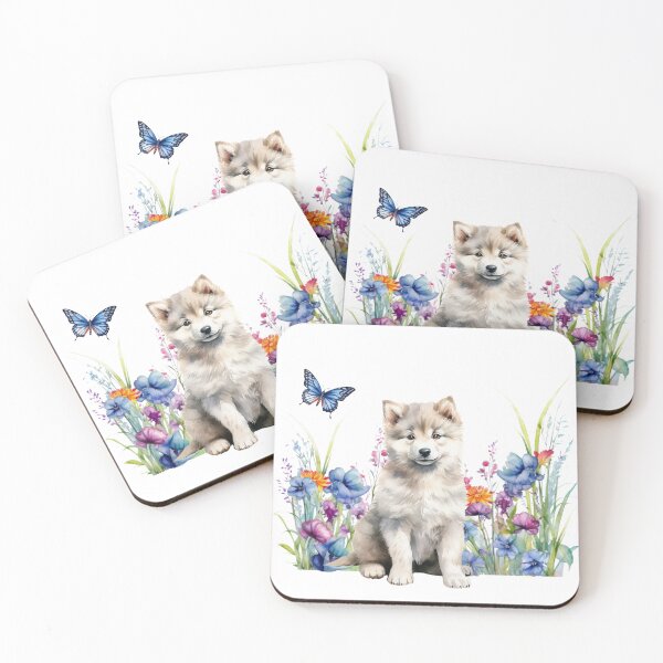 Item preview, Greenland Puppy With Spring Flowers designed and sold by TheAnimalZ00.