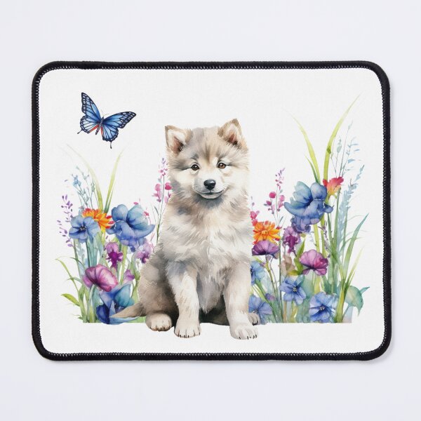 Item preview, Greenland Puppy With Spring Flowers designed and sold by TheAnimalZ00.