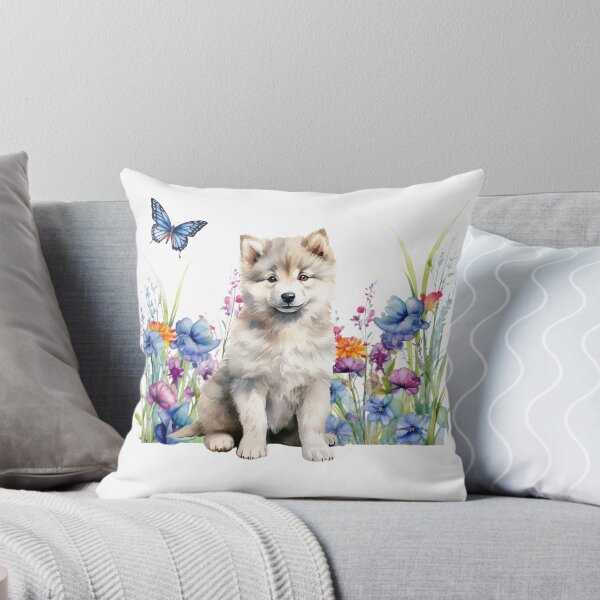 Item preview, Greenland Puppy With Spring Flowers designed and sold by TheAnimalZ00.