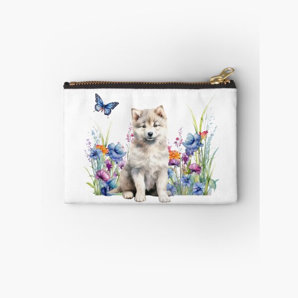 Item preview, Greenland Puppy With Spring Flowers designed and sold by TheAnimalZ00.