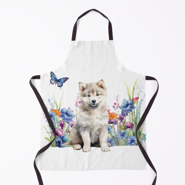 Item preview, Greenland Puppy With Spring Flowers designed and sold by TheAnimalZ00.