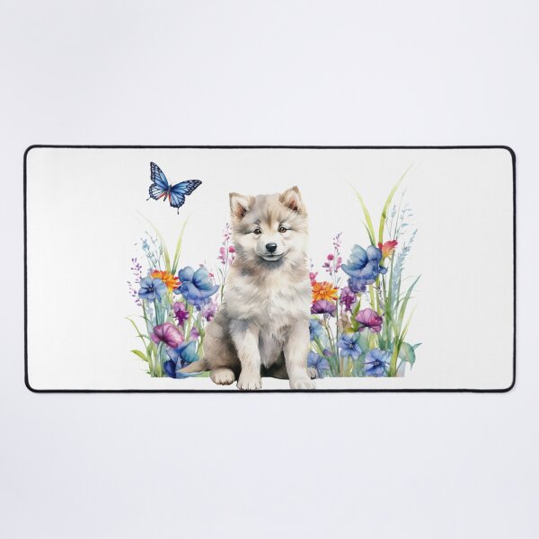 Item preview, Greenland Puppy With Spring Flowers designed and sold by TheAnimalZ00.