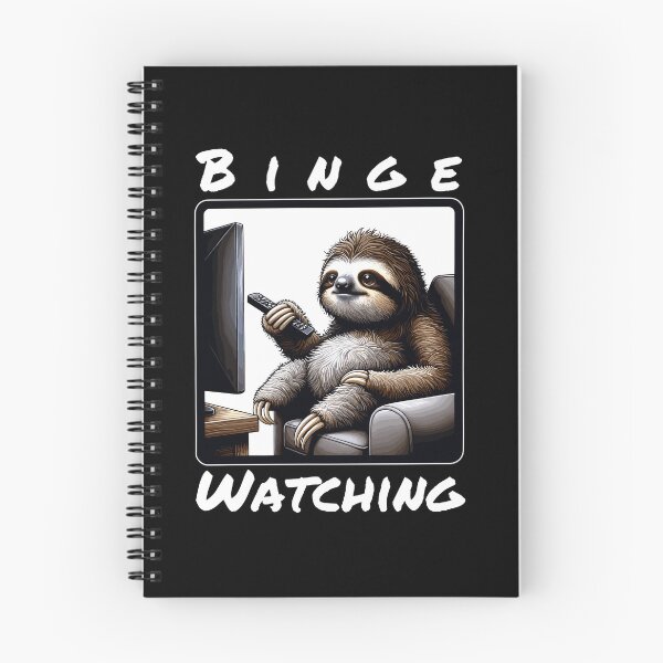 Item preview, Binge Watching Sloth designed and sold by ParenthoodPuns.