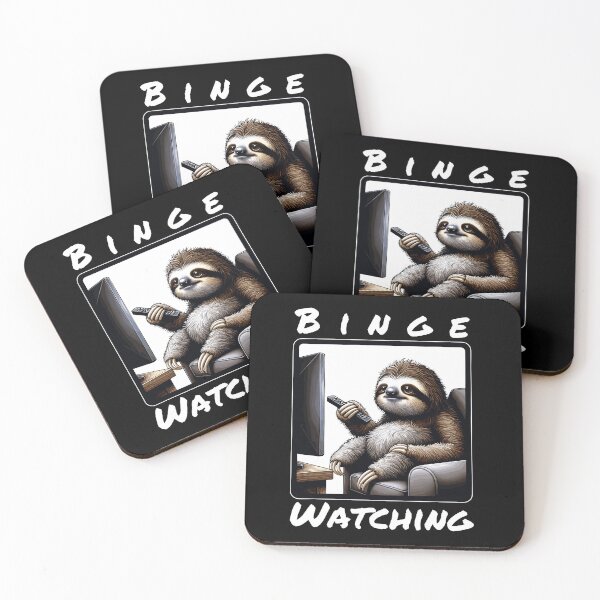 Item preview, Binge Watching Sloth designed and sold by ParenthoodPuns.