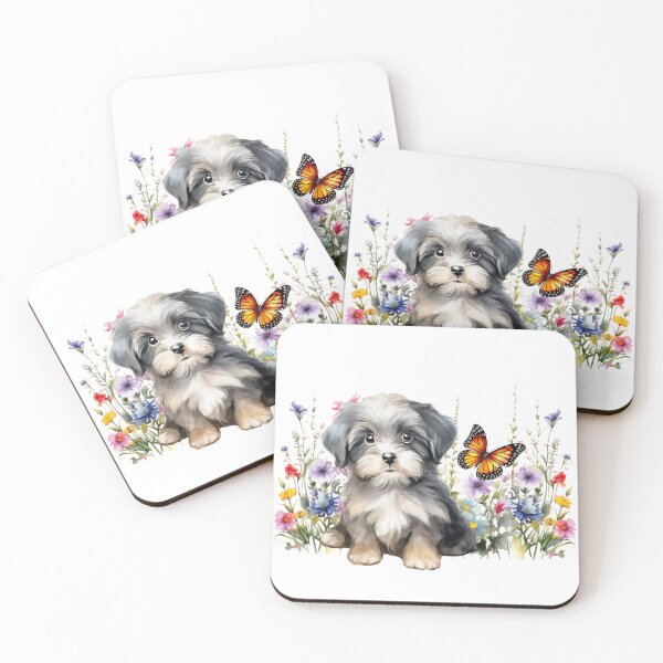 Item preview, Havanese Puppy Spring Flowers designed and sold by TheAnimalZ00.
