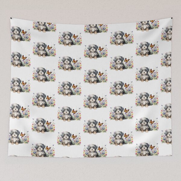 Item preview, Havanese Puppy Spring Flowers designed and sold by TheAnimalZ00.