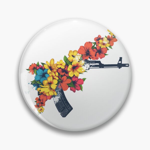 Aperçu de l'œuvre Pistolet à fleurs (AK-47) créée et vendue par General-Rascal.