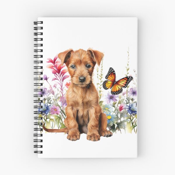 Item preview, Irish Terrier Puppy With Spring Flowers designed and sold by TheAnimalZ00.