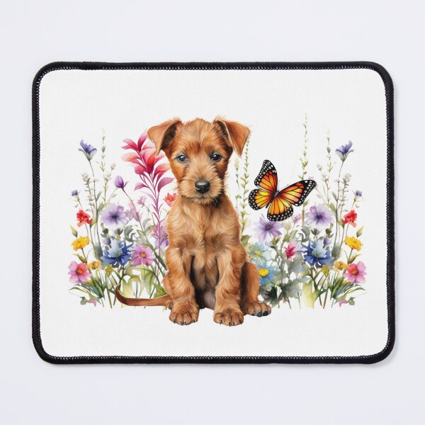 Item preview, Irish Terrier Puppy With Spring Flowers designed and sold by TheAnimalZ00.