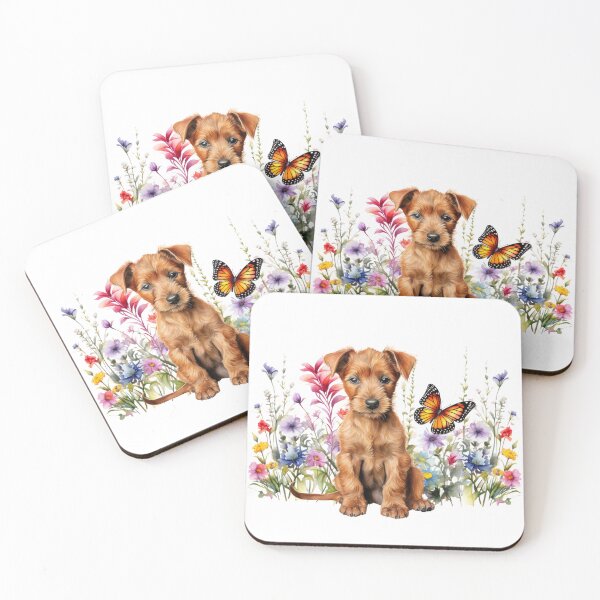 Item preview, Irish Terrier Puppy With Spring Flowers designed and sold by TheAnimalZ00.