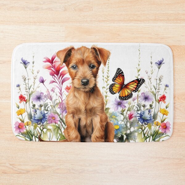 Item preview, Irish Terrier Puppy With Spring Flowers designed and sold by TheAnimalZ00.