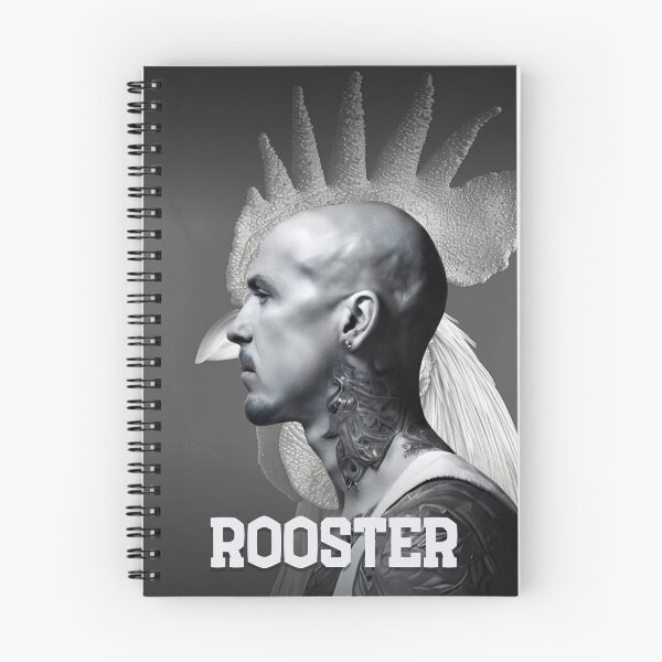 Item preview, Rooster, monochromatic graphics designed and sold by silent-violin.
