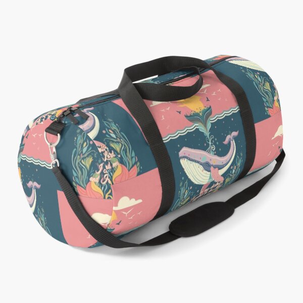 Item preview, Whimsical Colorful Whale Illustration: Christian Message - In my Distress I Called to the Lord designed and sold by HahaHandlesHub.