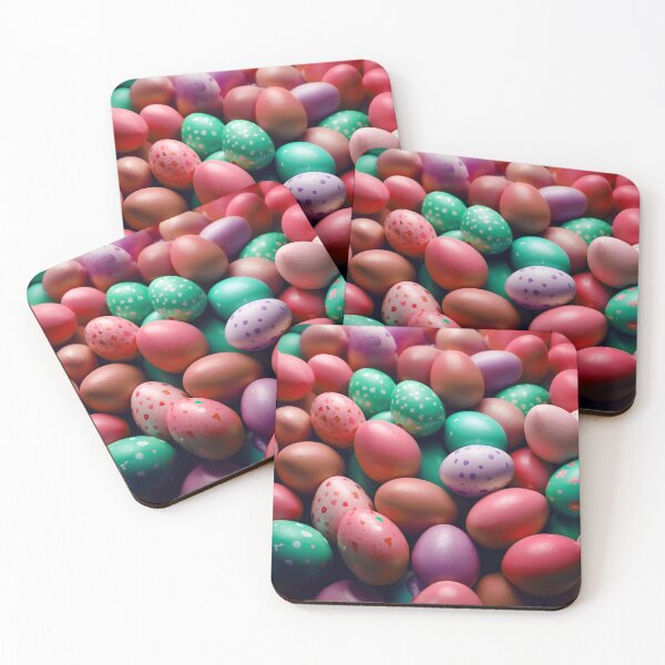 Item preview, Colorful red pastel easter eggs designed and sold by SassyArtistry.