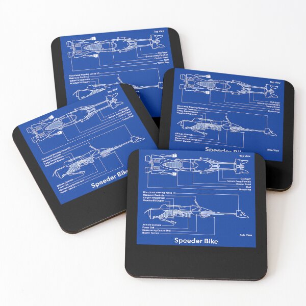 Item preview, Speeder Bike Blueprints  designed and sold by belche.