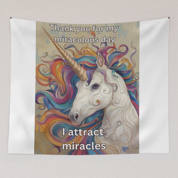 Item preview, Unicorn attract miracles designed and sold by magichappens1.