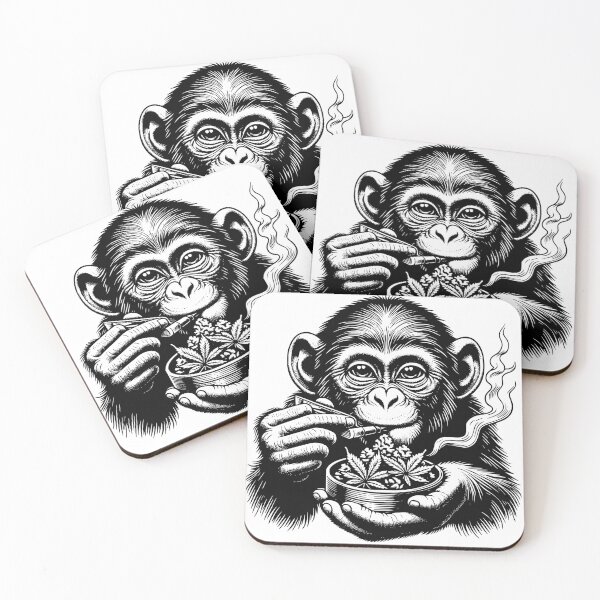 Item preview, Chill Chimp: Smoking Weed Design designed and sold by Barbaventuras.