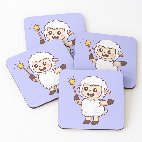 Item preview, Enchanted Wool: Cute Sheep with Magic Wand designed and sold by hjian8219.