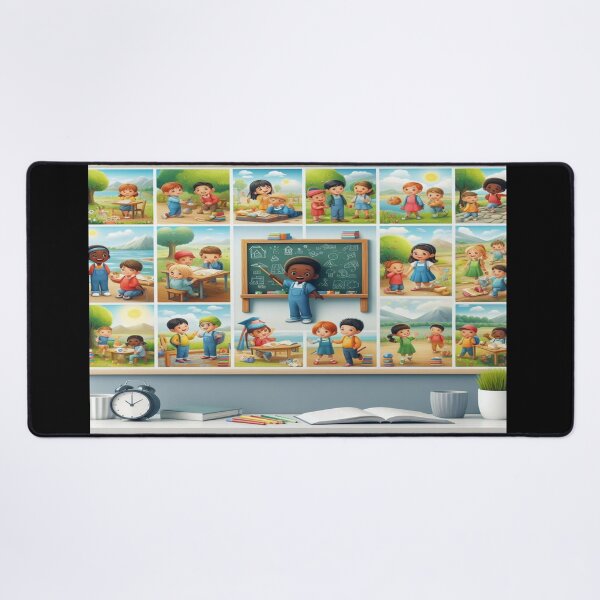 Item preview, African-American Charles Teaching About Images Wall Art and Puzzle designed and sold by Cupideros.