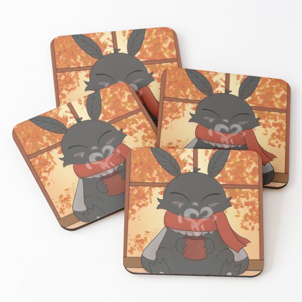 Item preview, Mothman tea time (closed eyes) designed and sold by SarahJArtworks.