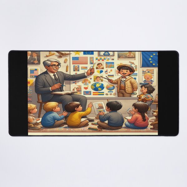 Item preview, Teacher Teaching Children About Inspired Images Wall Art and Puzzle designed and sold by Cupideros.
