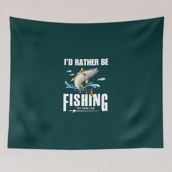 Item preview, I'd rather be fishing yet here I am  designed and sold by headpossum.