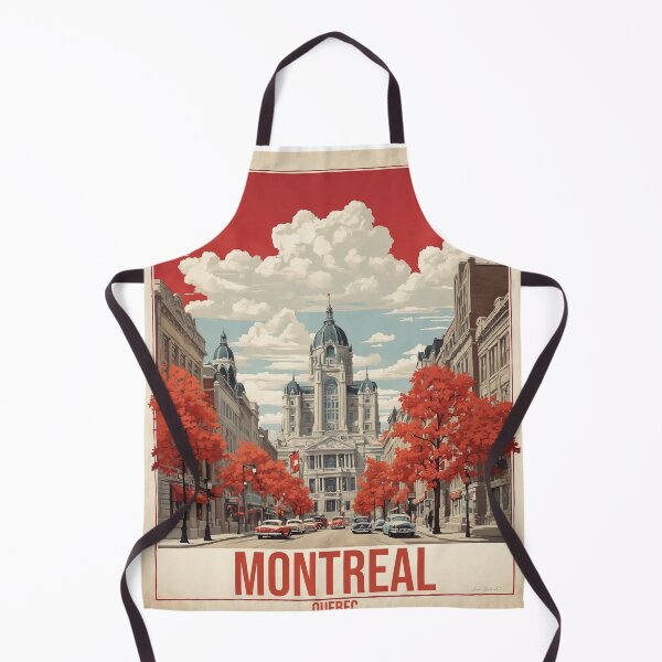 Item preview, Montreal Quebec Canada Vintage Travel Poster Tourism designed and sold by TravelersGems.
