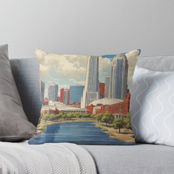 Item preview, Oklahoma City USA Vintage Travel Poster Tourism  designed and sold by TravelersGems.
