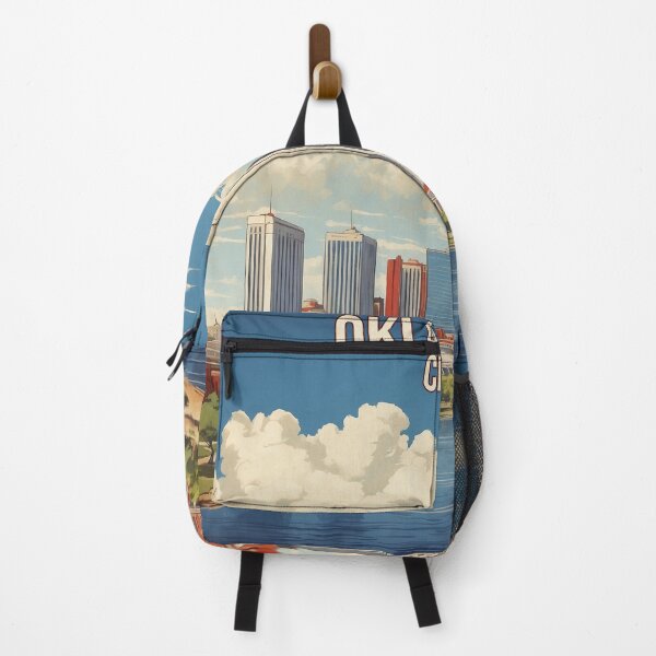 Item preview, Oklahoma City USA Vintage Travel Poster Tourism designed and sold by TravelersGems.