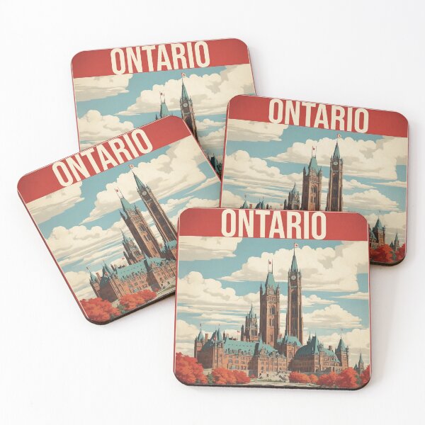 Item preview, Ontario Canada Vintage Travel Poster Tourism designed and sold by TravelersGems.