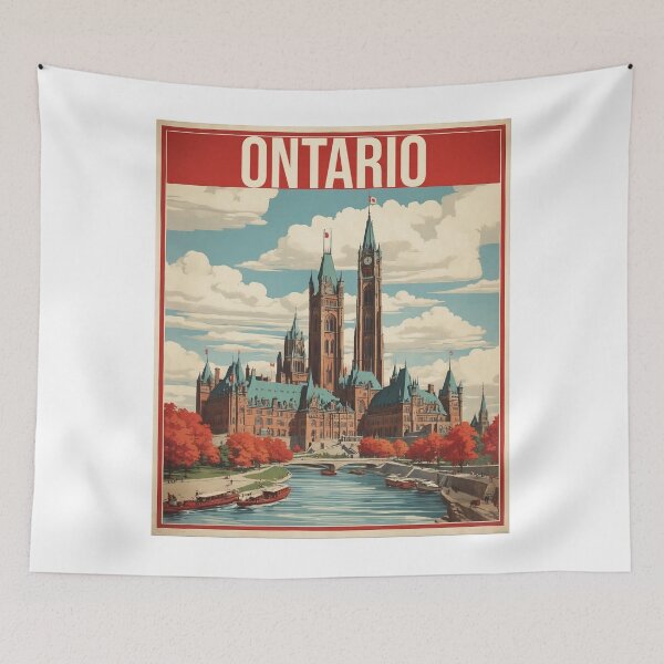 Item preview, Ontario Canada Vintage Travel Poster Tourism designed and sold by TravelersGems.