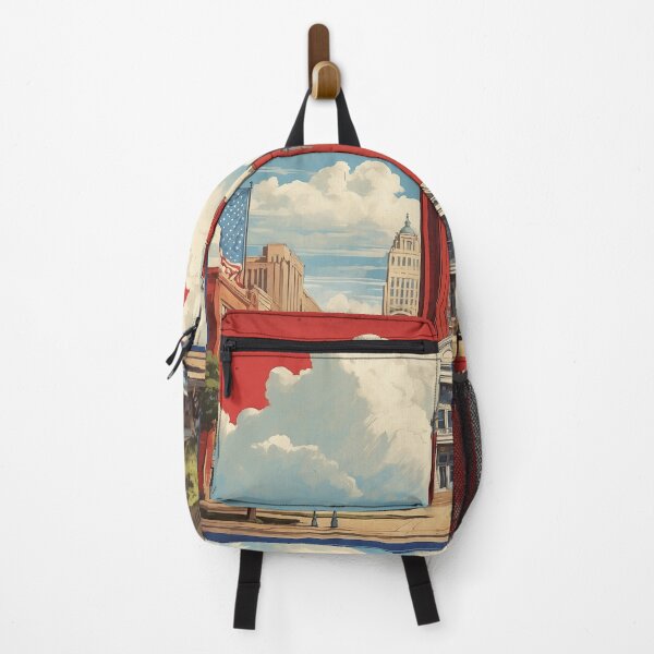Item preview, Oklahoma City USA Vintage Travel Poster Tourism designed and sold by TravelersGems.