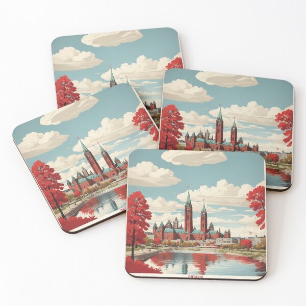 Item preview, Ottawa Canada Vintage Travel Poster Tourism designed and sold by TravelersGems.