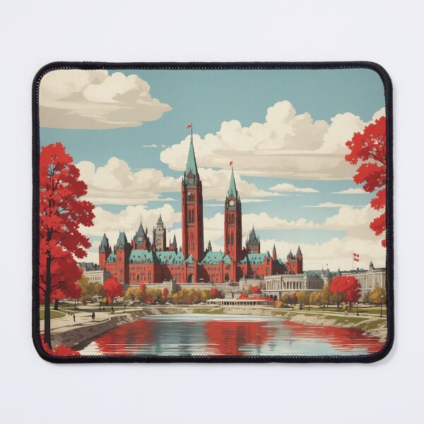 Item preview, Ottawa Canada Vintage Travel Poster Tourism designed and sold by TravelersGems.