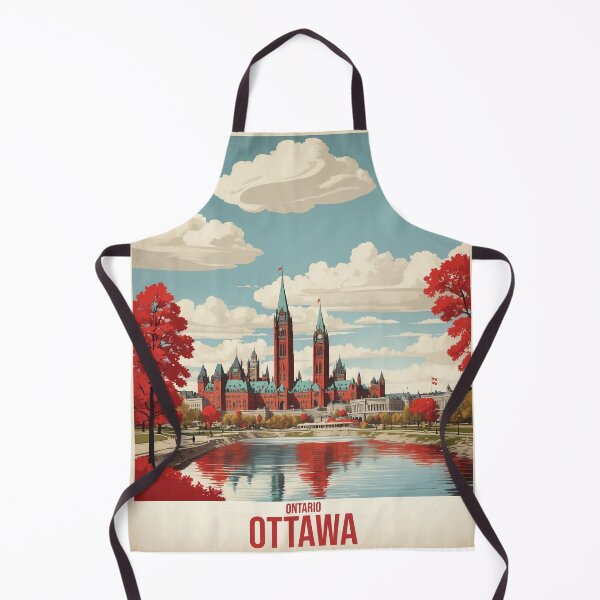 Item preview, Ottawa Canada Vintage Travel Poster Tourism designed and sold by TravelersGems.