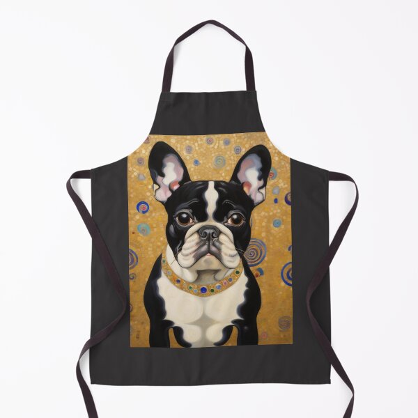 Item preview, French Bulldog Portrait Art Nouveau Gustav Klimt  designed and sold by retrographics.