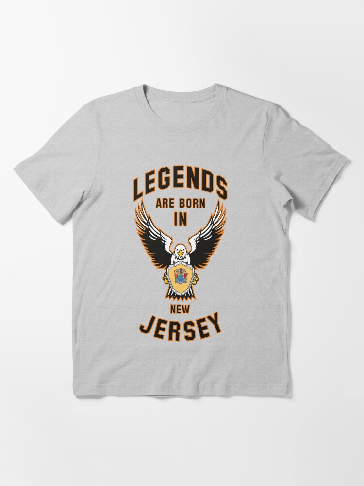 Alternate view of Legends are born in New Jersey Essential T-Shirt