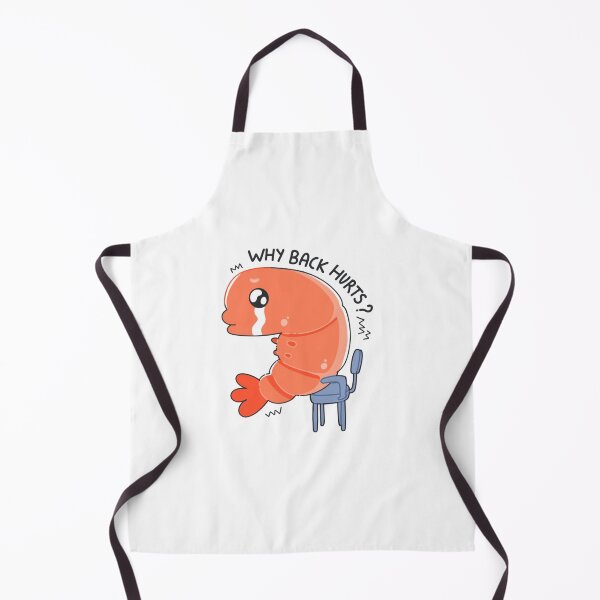 Item preview, My back hurts why? Funny shrimp kawaii designed and sold by Kawabijutsu21.