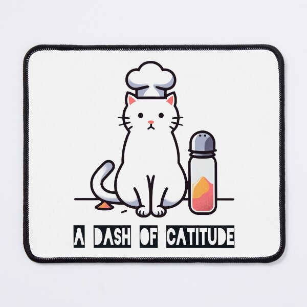Item preview, Minimalist A Dash of Cattitude Kitchen Art  designed and sold by RetroPop23.
