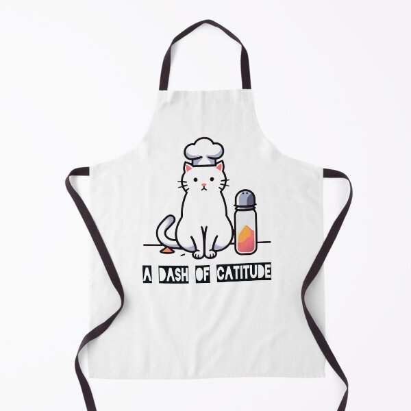 Item preview, Minimalist A Dash of Cattitude Kitchen Art  designed and sold by RetroPop23.
