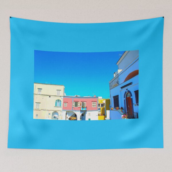 Item preview, Colorful buildings in Procida (Italy) designed and sold by Kristina Drozd.
