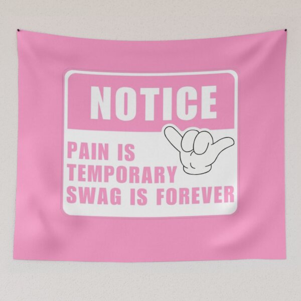 Item preview, Pain is temporary swag is forever funny  designed and sold by Kawabijutsu21.