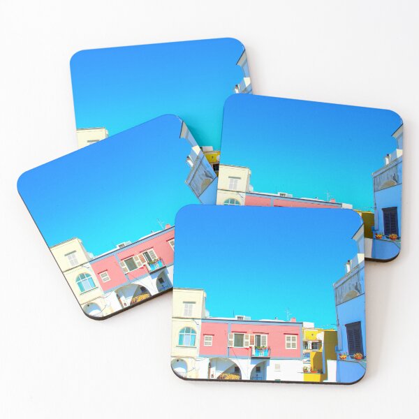 Item preview, Colorful buildings in Procida (Italy) designed and sold by Kristina Drozd.