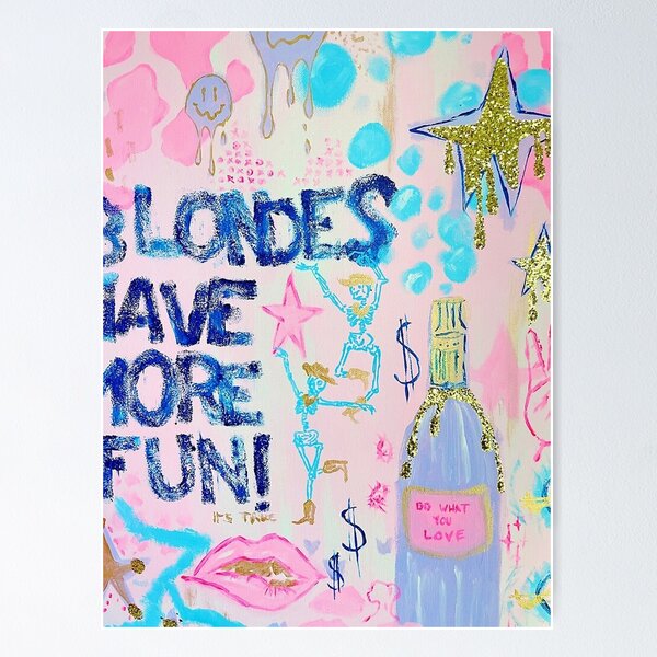 Item preview, Blondes Have More Happy designed and sold by justinwilliawe.