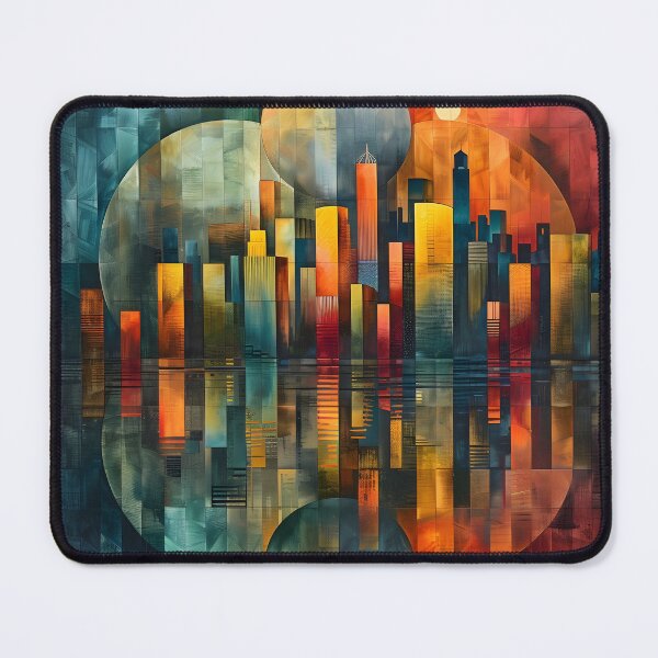 Item preview, Colorful panoramic geometric pattern print designed and sold by dcrc.